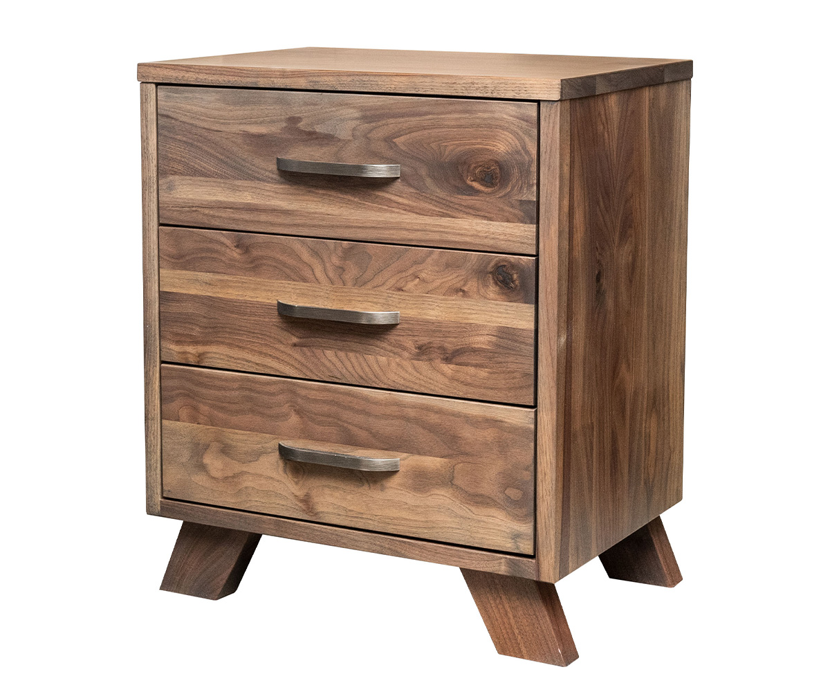 Dakota 3 Drawer Nightstand