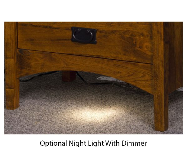 Arts & Crafts 1 Drawer 2 Door Nightstand - Image 2