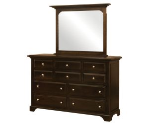 Escalade 10 Drawer Dresser W/ Mirror