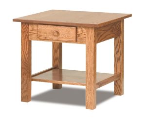 Open Mission End Table