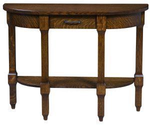 Royal Crest Half Oval Table