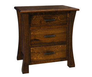 Vandalia 3 Drawer Nightstand