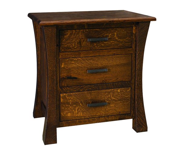 Vandalia 3 Drawer Nightstand
