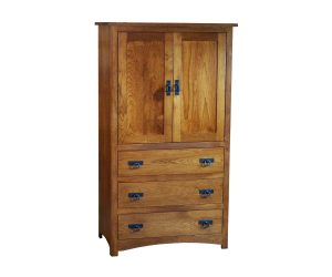 Shaker 3 Drawer Armoire