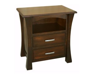 Vandalia 2 Drawer Open Nightstand