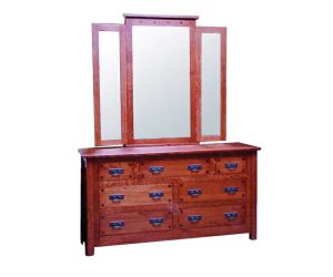 Century Mission Dresser w/ Mirror