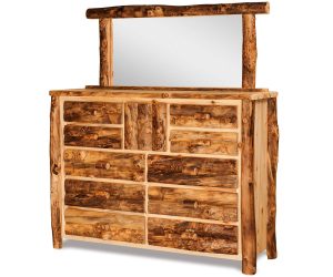 10 Drawer 1 Door Dresser with Mirror - Aspen