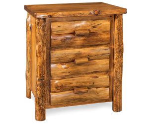 3 Drawer Nightstand - Rustic Pine