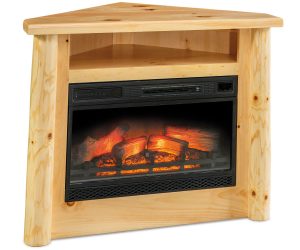 Corner Fireplace with Opening