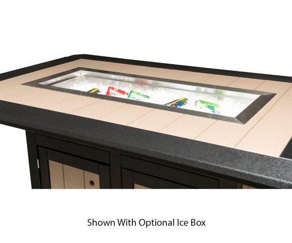Rectangular Fire Pit Table - Counter Height - Image 3