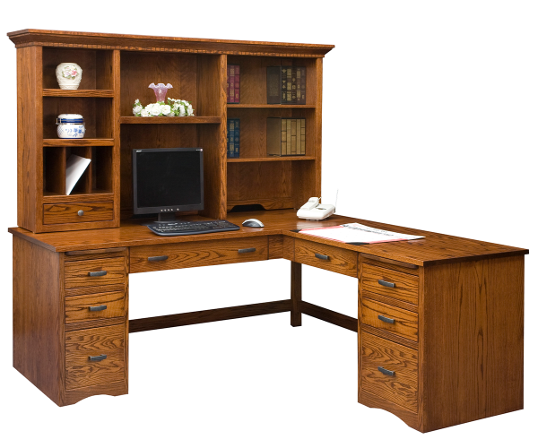 Mission Computer Desk W/ Return