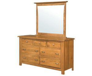Mondovi 7 Drawer Dresser with Mirror