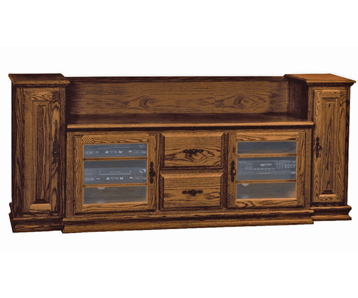 Heritage TV Console with Towers