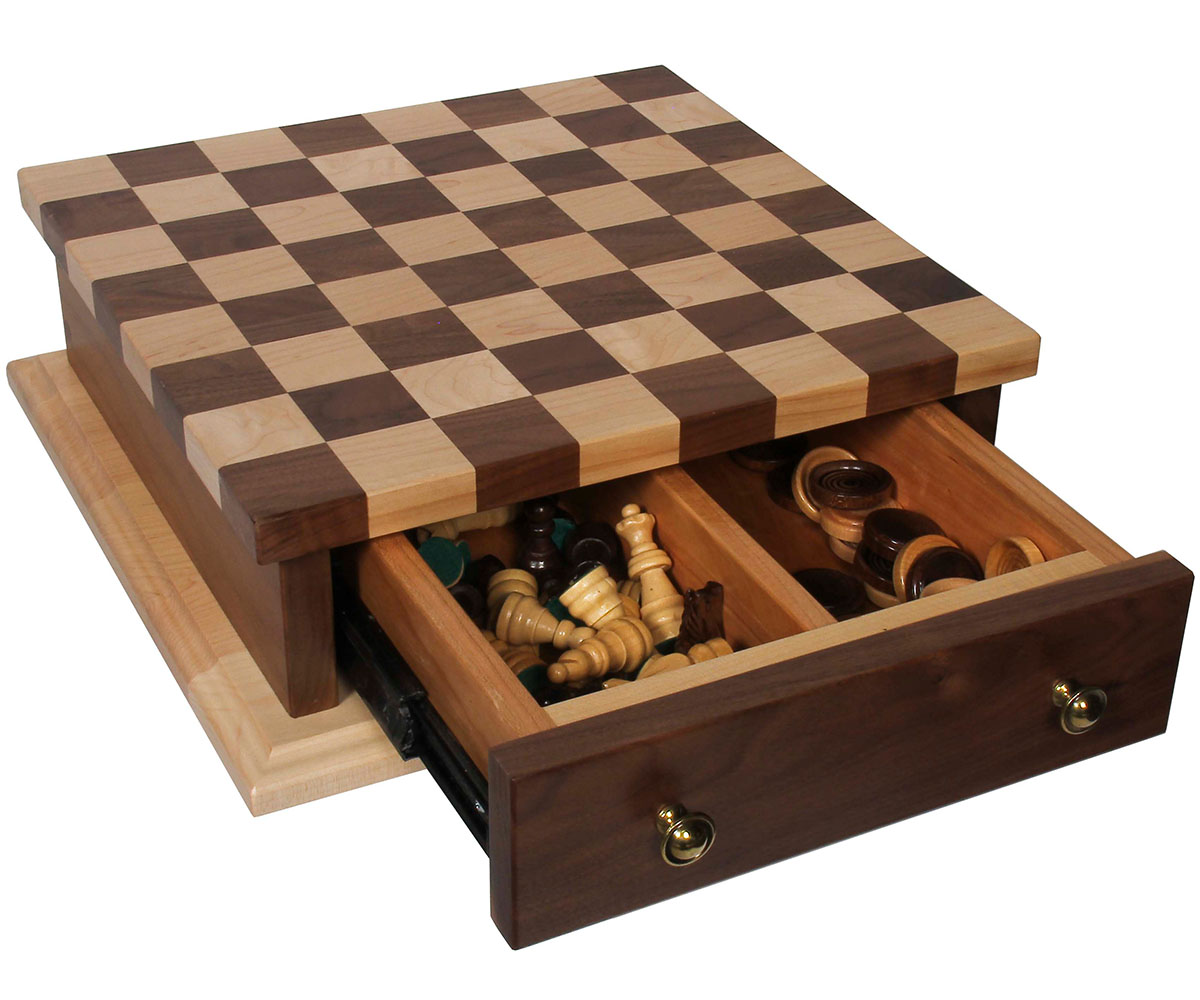Checker Board with Drawer - Image 2