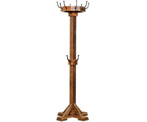 Rustic Hall Tree with Revolving Top