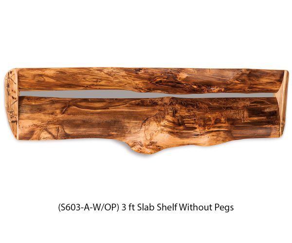 3 ft Slab Shelf with Pegs - Image 2