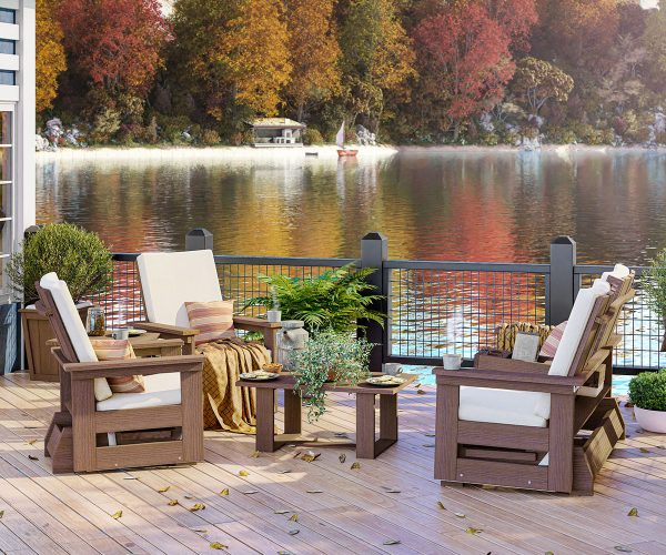 Brooklyn 5' Lounge Glider with Console - Image 5
