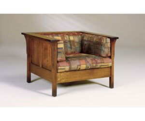 Cubic Panel Chair W/ Footstool