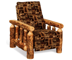 Recliner with Mealey Fabric