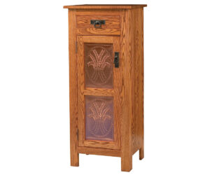 Mission Copper Panel Pie Safe With Drawer