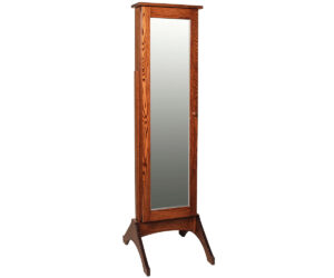 Plain Jewelry Mirror with Sliding Door