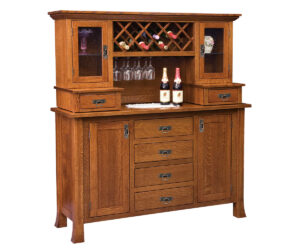 Old Century Wine Buffet with Hutch