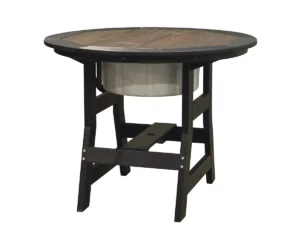 Round Pub Table with Trustle Base