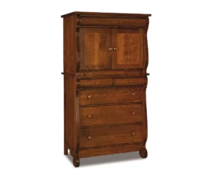 Old Classic Sleigh Chest Armoire